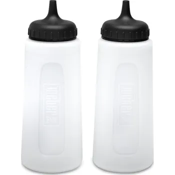 Příslušenství pro gril Weber plastová láhev s dávkovačem na olej a dresinky, 2 ks