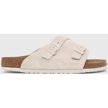 Dámská obuv Semišové pantofle Birkenstock Zürich, 45, béžová, 01X