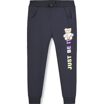 Dívčí bavlněné tepláky Kugo WT0868 vel. 104 tm. modré