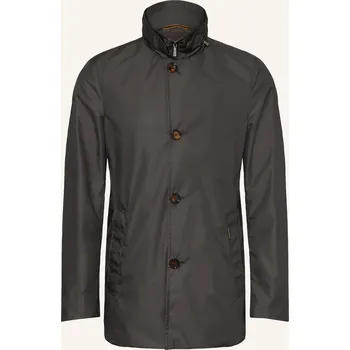 Pánský kabát Moorer Pánská Bunda S Krycí Légou, tmavě šedá, 52