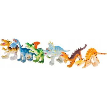 Figurka Zvířátka DINOSAUŘI 6 ks 9-12 cm VTIPNÉ OBLIČEJE