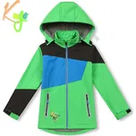 CHLAPECKÁ SOFTSHELLOVÁ BUNDA zelená/modrá Kugo HK2525