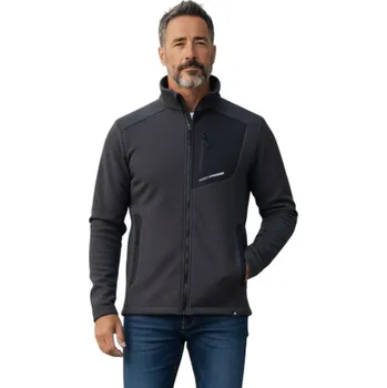 Pánská mikina Pánská zateplená turistická mikina se zipem NORTHFINDER-LUDOVICO-269black Černá M