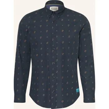 Pánská košile Scotch & Soda Pánská Košile Slim Fit, tmavě modrá / červená /...