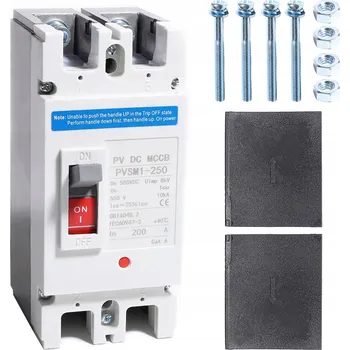 IP kamera Wyłącznik obwodu 2P MCCB Solar 200A PRO SOLÁRNÍ DC (STEJNOSMĚRNÝ) PROUD