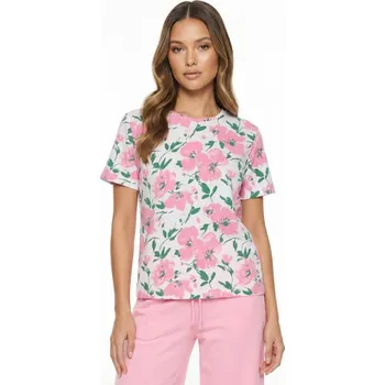 Dámské tričko Sinsay - Bavlněné tričko s květinovým vzorem - jiné - 043HB-ML1 - 043HB-ML1-L
