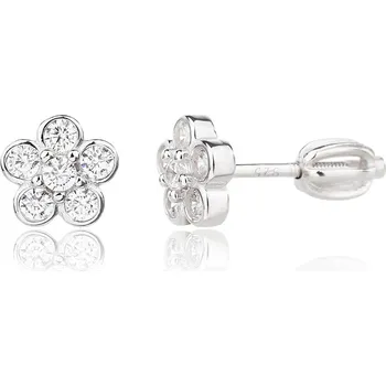 Náušnice Bealio BEALIO Stříbrné náušnice KVĚTINA 03-13641-3664