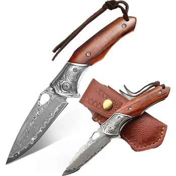 Kuchyňský nůž NŮŽ PRO PŘEŽITÍ DAMAŠKOVÝ OCEL JEDNORUČNÍ S DLOUHOU ŽIVOTNOSTÍ OSTŘÍ 60HRC