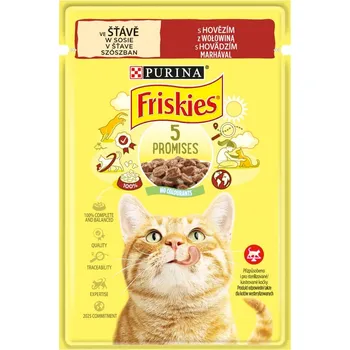Krmivo pro kočku Friskies mokré krmivo pro kočky hovězí 85g