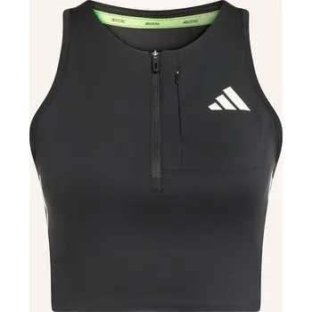 Adidas Dámský Cropped Top Adizero Running Gel Pocket, černá, 38