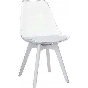 Jídelní židle Jídelní židle Bali 3 New - transparentní bílá/bílá