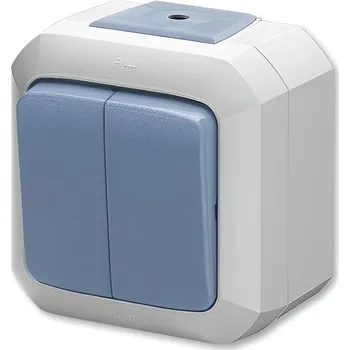 vypínač Zapínací ovladač ABB Variant + 3558N-C80510 M, IP44, řazení 1/0 - modrá