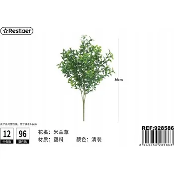 umělá květina Umělá Rostlina Milanová 39 CM Zelená Dekorace