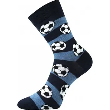 Voxx Dětské ponožky bavlněné kluk Arnold pruhované míče, 17/19 cm