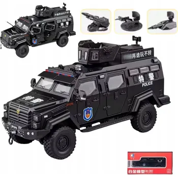 autíčko Model AUTO 1:24 POLICIE obrněný vůz TIGER ZVUK LED