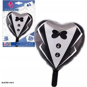 Balónek Ouda Party - Balón Srdce fólie kostým