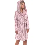 Dámský župan krátký s kapucí Flora 4856 4303 Světle fialová s