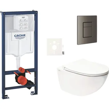 Klozet Grohe Závěsný wc set do lehkých stěn / předstěnová montáž SAT Infinitio SIKOGRSIN11SCAL0