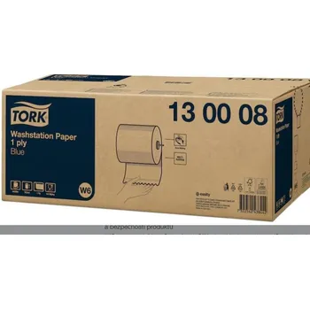 Papírový ubrousek Papírové ručníky v MATIC roli TORK modré pro vodotěsný zásobník W6 - 6ks, 130008