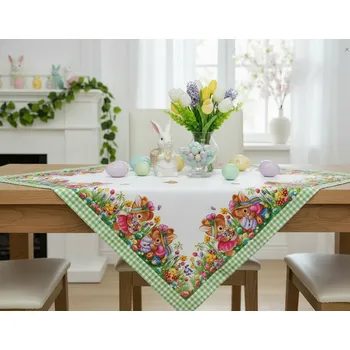 ubrus Velikonoční vzorovaný ubrus na stůl EASTER COLORS 85x85 cm Mybesthome