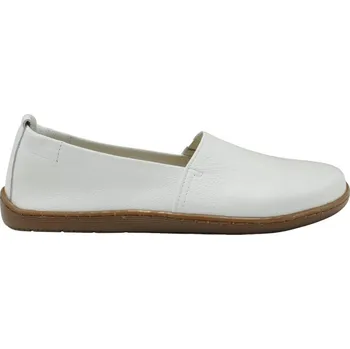 Dámské polobotky Dámské barefoot mokasíny bílé De Plus F.187-VIOL široká špička - 41