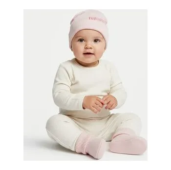 Čepice Set čepice a ponožky Boss J98386 Růžová 12M