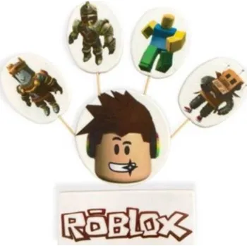 I love Cakes, vyrobeno v EU Cukrová figurka zápich Roblox - K Decor