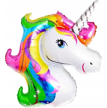 Balónek Velký fóliový BALÓN JEDNOROŽEC na hélium 112cm x 82cm
