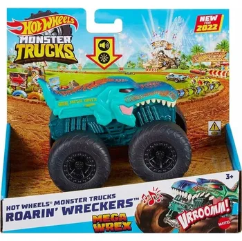 autíčko Hot Wheels Monster Trucks Mega Wrex Vozidlo 1:43 Se světly a zvuky