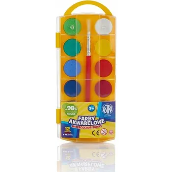 Vodová barva Akvarelové barvy Astra 12 ks