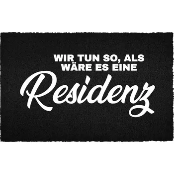Rohožka Černá kokosová rohožka vstupní do domu | Rezidence Dárek 40x60cm