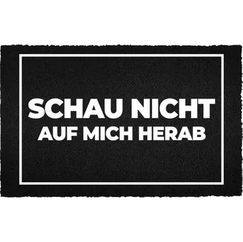 Rohožka Rohožka Černá Kokosová Vstupní Dekorativní | S potiskem Dárek 40x60cm