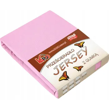 Prostěradlo Prostěradlo jersey s gumou 180x200 růžové světlé 018 silné 150g/m2 KARO