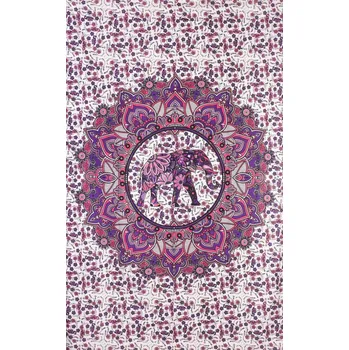 Přehoz na lůžko Mandala malá ELEPHANT fialová