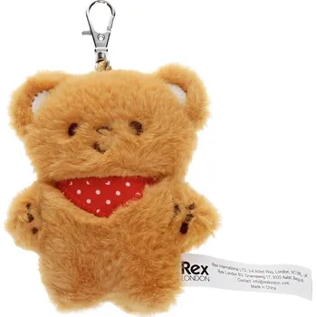 plyšák Rex London Fluffy keyring bag charm - Teddy bear