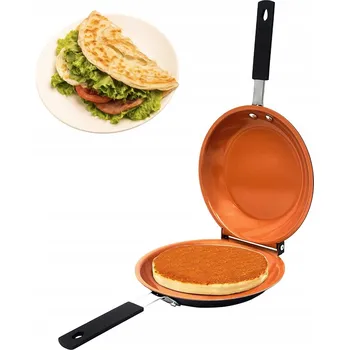 Pánev OBOUSTRANNÁ PÁNEV BRA STRONG NA TORTILLY A OMELETY 19 CM ORANŽOVÁ