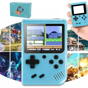 Herní konzole ELEKTRONICKÁ HRA KAPESNÍ KONZOLE 500v1 TETRIS RETRO MARIO NA BATERIE