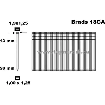 Hřebík Hřebíčky kolářské 20mm, G18 pro Makita AF505,Paslode F18, Bostitch BTCN110D2 (5000ks)