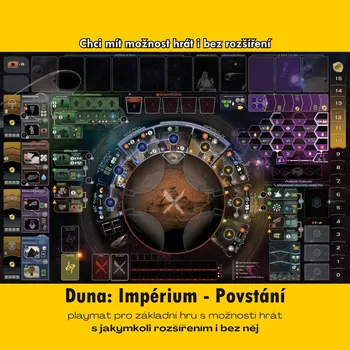 Příslušenství k deskovým hrám MitroCZECH Duna: Impérium Povstání - playmat (herní podložka) Varianta: Chci mít možnost hrát i bez rozšíření.