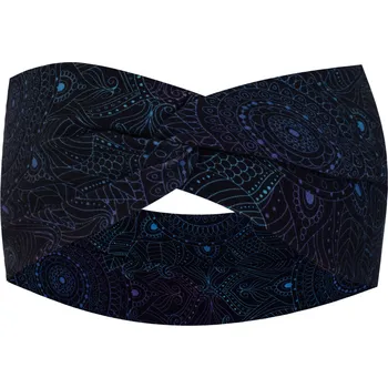 Čelenka Ebbie Bavlněná čelenka - TEMNÁ MANDALA Velikost: L