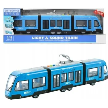 autíčko Tramvaj BigToys City Service modrá