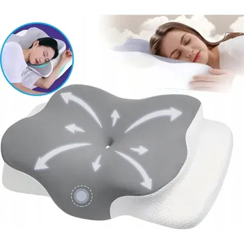Polštář ORTOPEDICKÝ POLŠTÁŘ POD KRK Z PAMĚŤOVÉ PĚNY MOTÝL PRO LEPŠÍ SPÁNEK