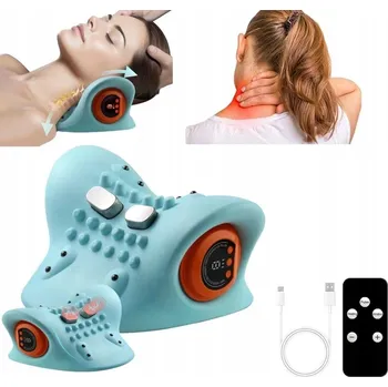 Masážní přístroj Polštář pod šíji, masáž páteře, uvolňovač pro krk, úleva, masážní přístroj