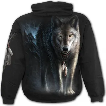 Pánská mikina MIKINA s vlkem Spiral VLK - FROM DARKNESS WM143800 Velikost: L