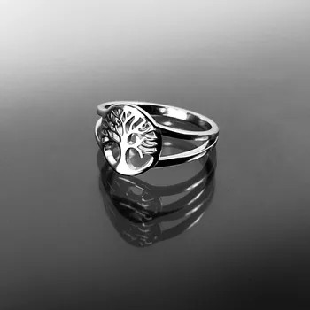 Prsten Ocelový prsten strom života, zabalený v dárkové krabičce č. 1386 - 54