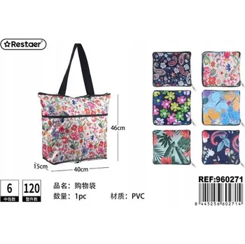 Stylová nákupní taška se zapínáním - Pohodlná a praktická