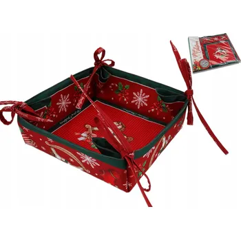 chlebník KOŠÍK NA PEČIVO CHLÉB VÁNOČNÍ MALÝ CARMANI