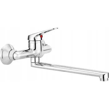 Vodovodní baterie Kuchyňská nástěnná baterie Deante Neo Lobo stříbrná