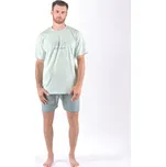GINA Pánské pyžamo krátké pánské, šité, s potiskem 79174P - sv.