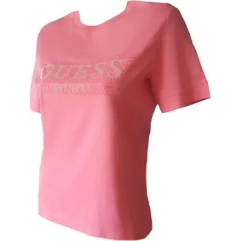 Dámské tričko Dámské triko GUESS V3YI15 růžové růžová S
